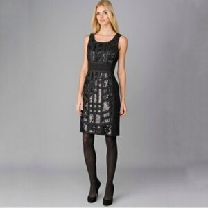 Lafayette 148 Brooke Black Sequin Dress
